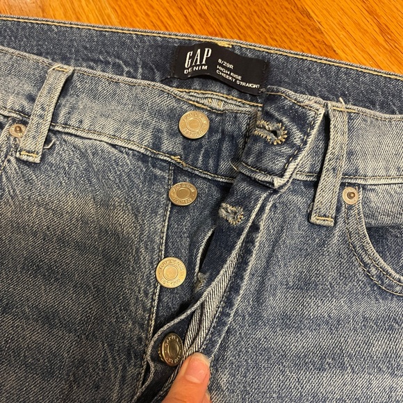 Gap High Rise Cheeky Straight Fit Jeans - Picture 7 of 10
